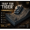 WWII Tiger Tank Diorama STL File for 3D Printing