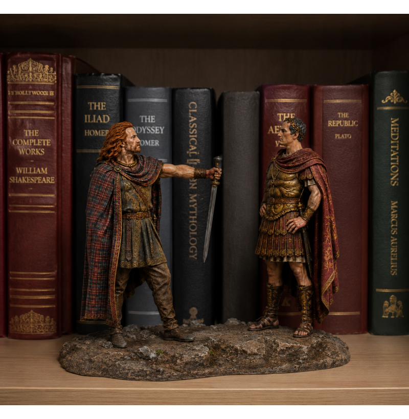 Caesar & Vercingetorix Historical Diorama – Siege of Alesia 52 BC STL