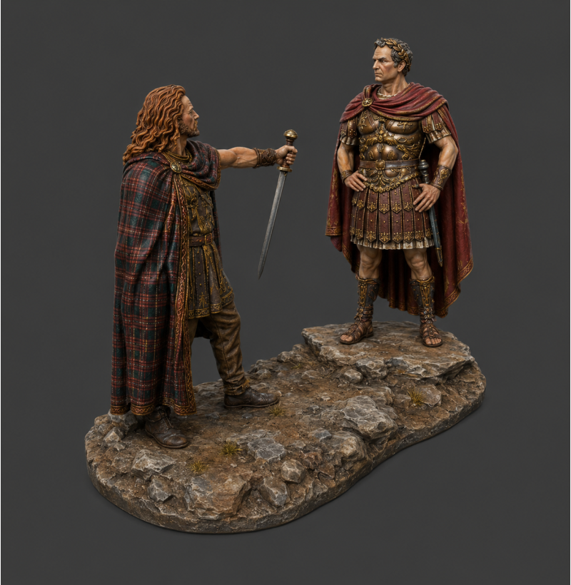Caesar & Vercingetorix Historical Diorama – Siege of Alesia 52 BC STL