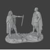 Caesar & Vercingetorix Historical Diorama – Siege of Alesia 52 BC STL
