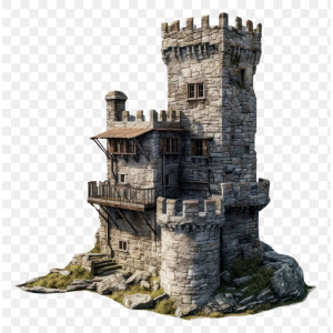 STL File for 3D Printing: Medieval Castle Miniature