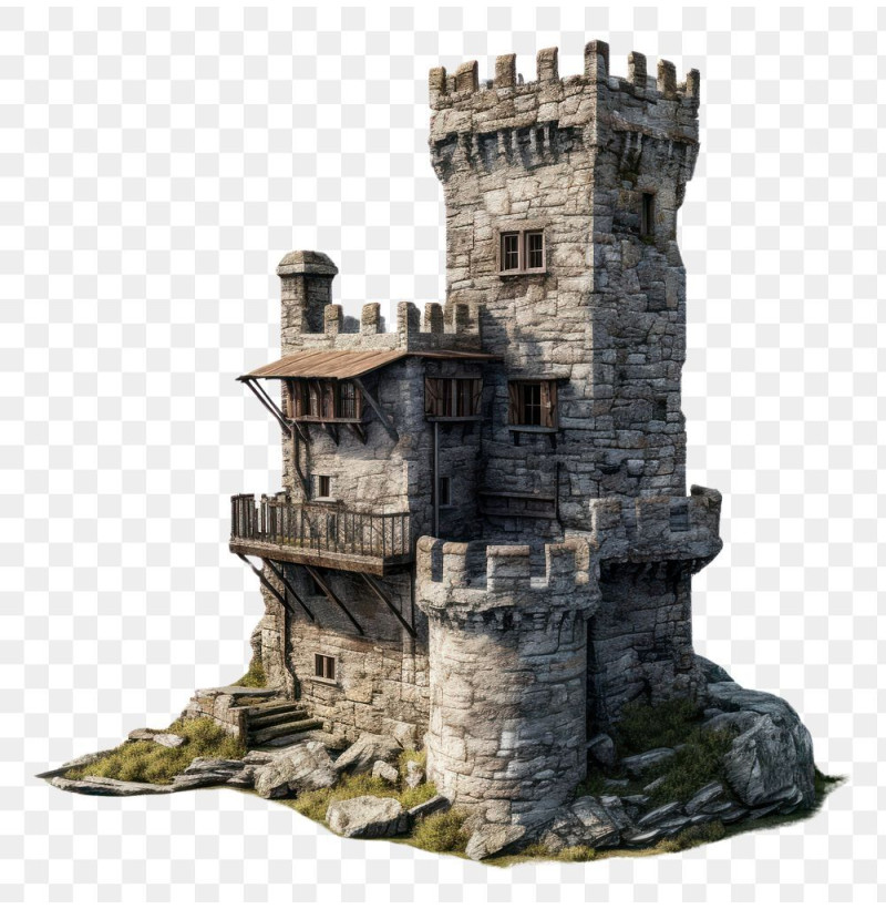 Buy STL File of a Medieval Castle for 3D Printing