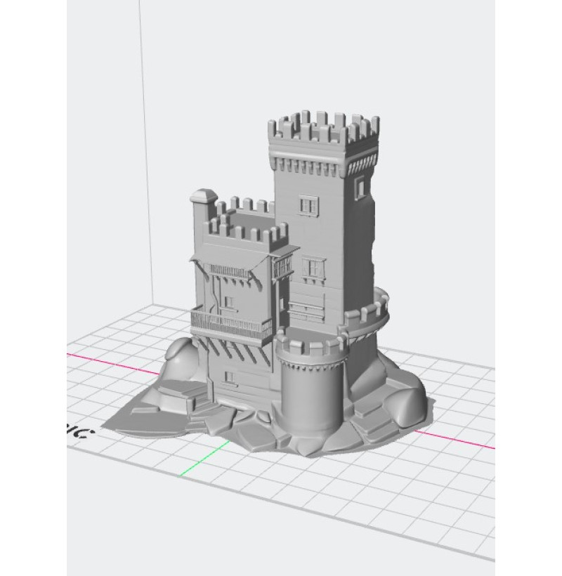 Buy STL File of a Medieval Castle for 3D Printing