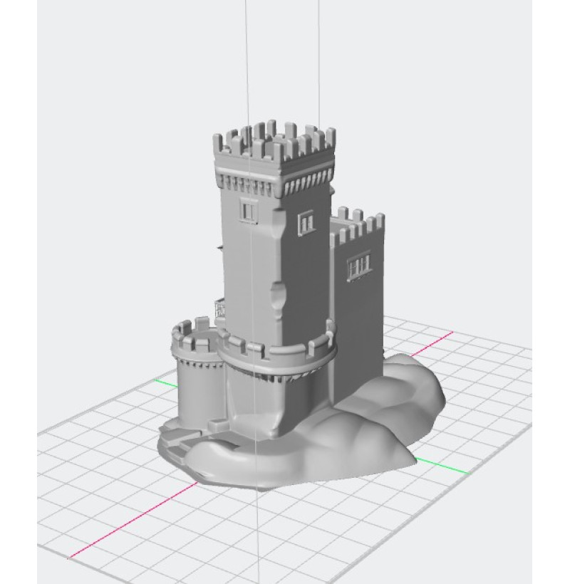 Buy STL File of a Medieval Castle for 3D Printing