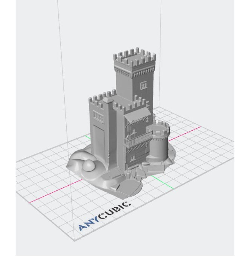 Buy STL File of a Medieval Castle for 3D Printing