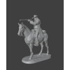 Wild West Cowboy on Horseback with Rifle — STL Model for 3D Printing