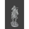 Wild West Cowboy on Horseback with Rifle — STL Model for 3D Printing