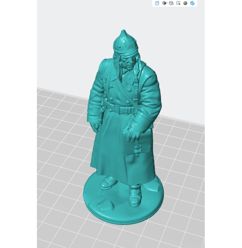 Buy STL — Soviet Red Army Soldier (Winter Infantry Figure)