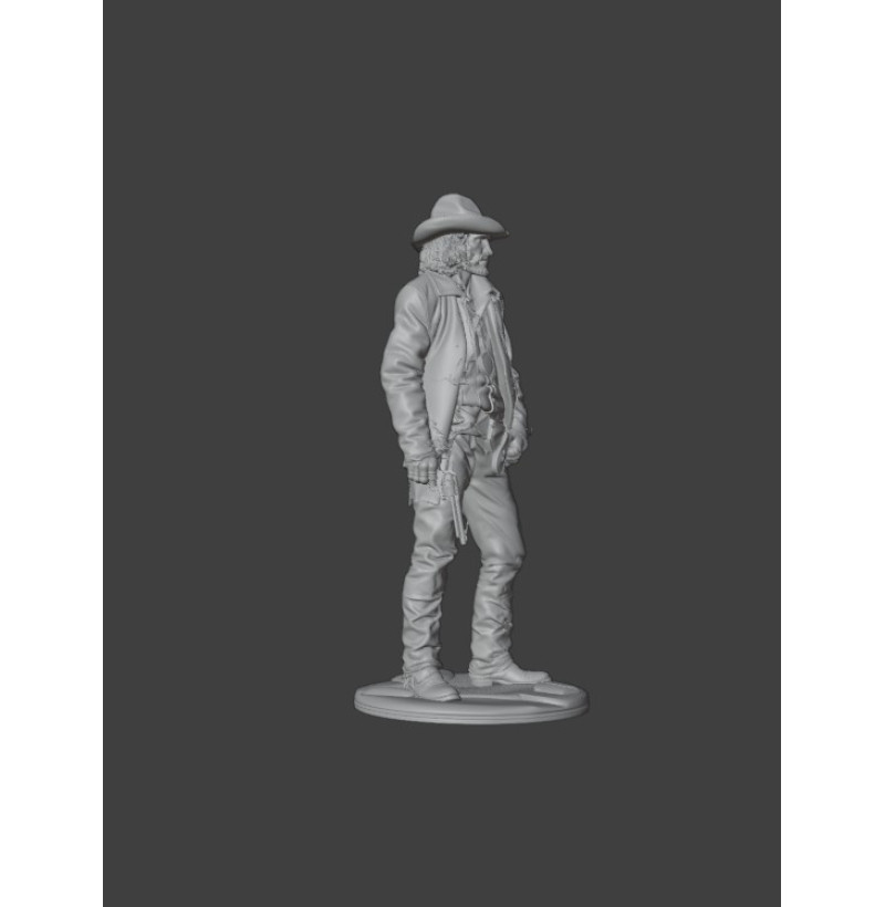 Buy Wild West Bounty Hunter STL Model for 3D Printing