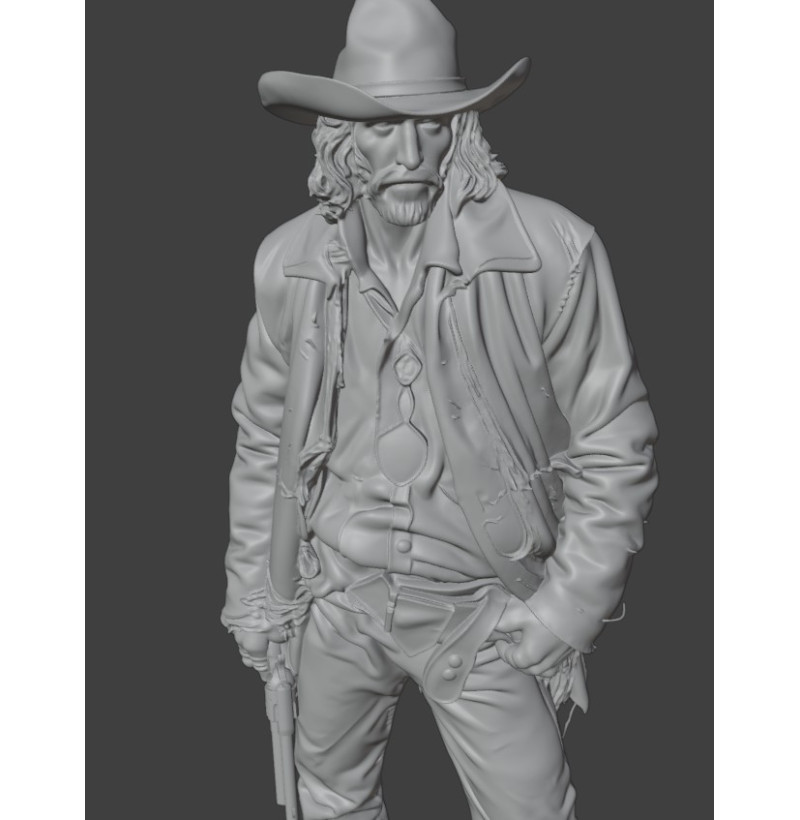 Buy Wild West Bounty Hunter STL Model for 3D Printing