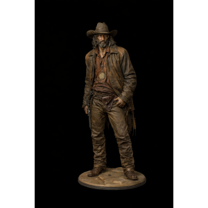 Buy Wild West Bounty Hunter STL Model for 3D Printing
