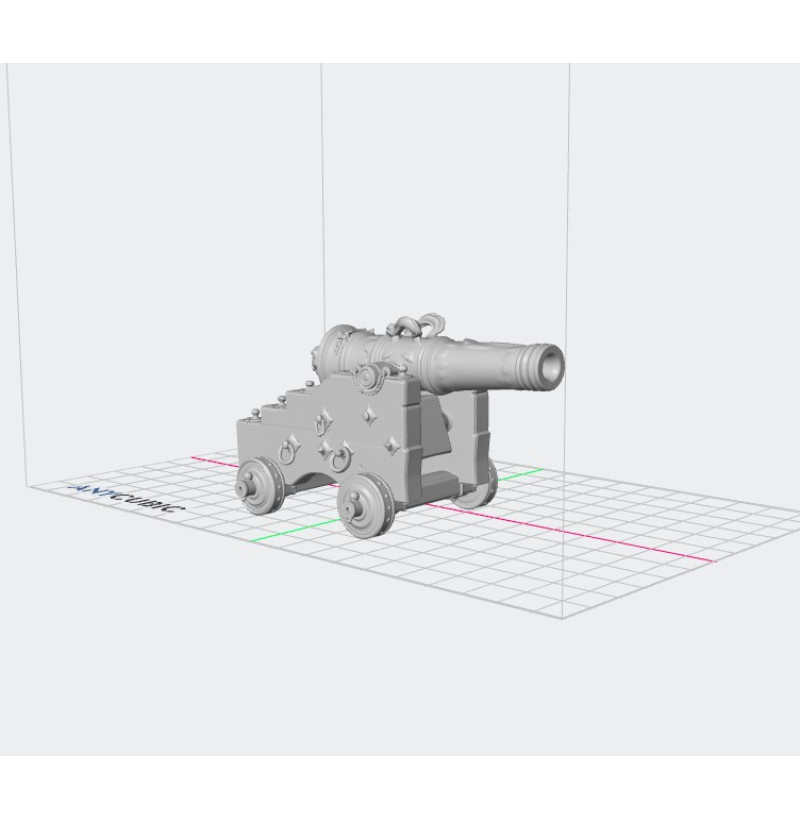 Medieval Ship Cannon STL for 3D Printing – Early Naval Gun