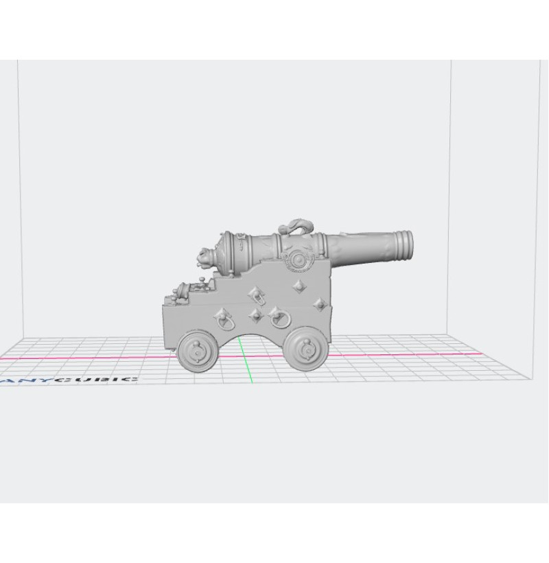 Medieval Ship Cannon STL for 3D Printing – Early Naval Gun