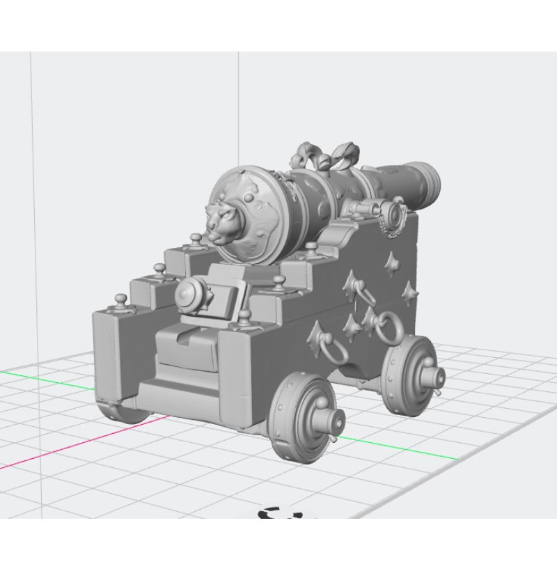 Medieval Ship Cannon STL for 3D Printing – Early Naval Gun