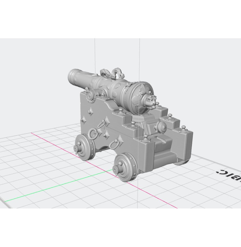 Medieval Ship Cannon STL for 3D Printing – Early Naval Gun