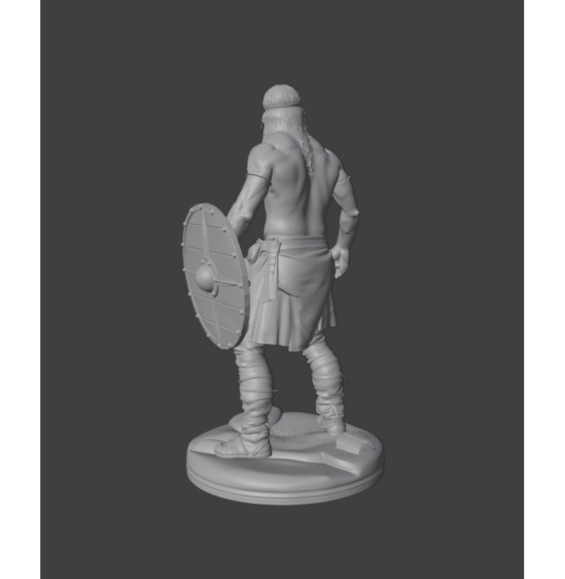 Viking Warrior with Sword and Shield – STL File for 3D Printing