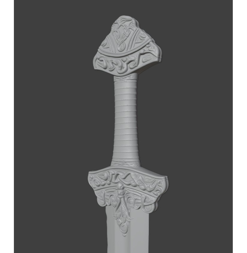 Viking Sword STL for 3D Printing – Norse Sword from the Viking Age