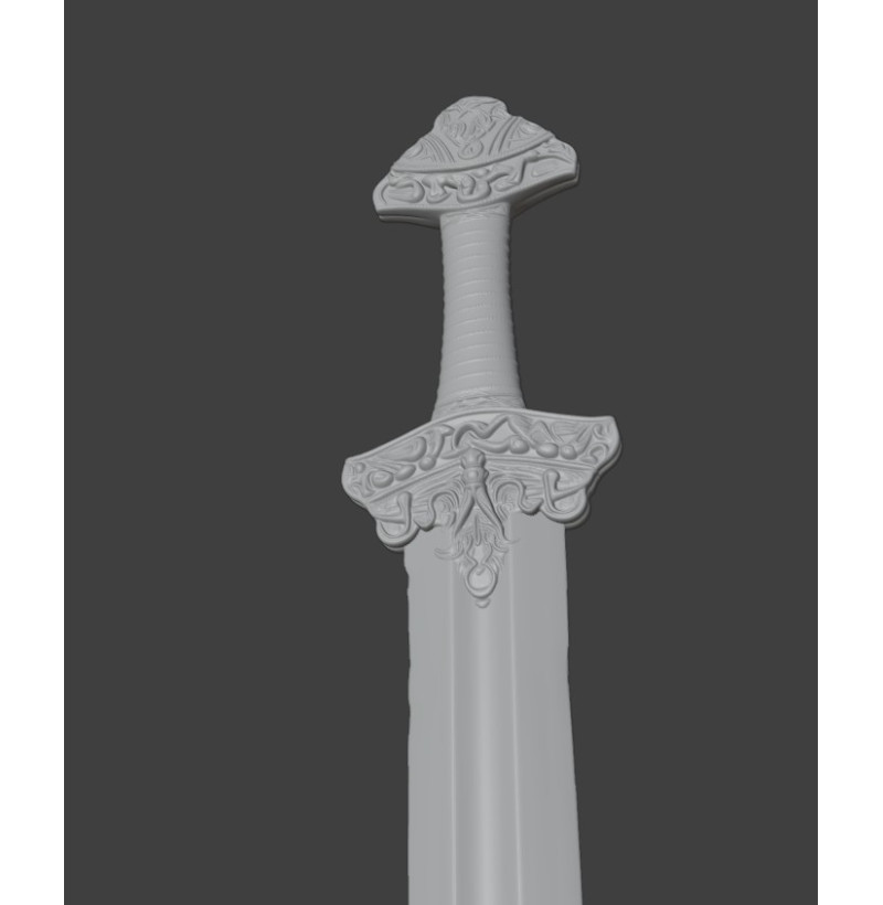 Viking Sword STL for 3D Printing – Norse Sword from the Viking Age