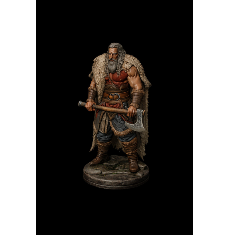 Buy Viking with Axe STL File for 3D Printing
