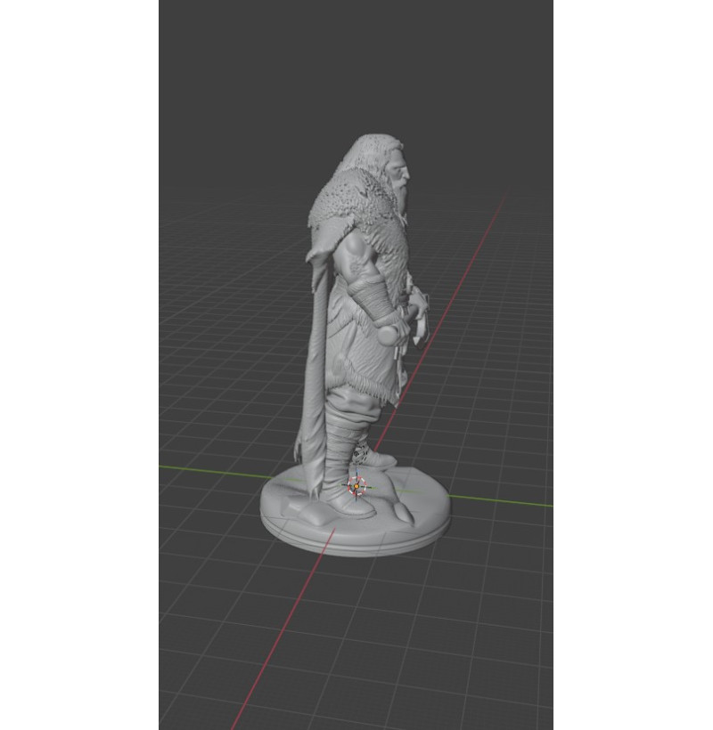 Buy Viking with Axe STL File for 3D Printing