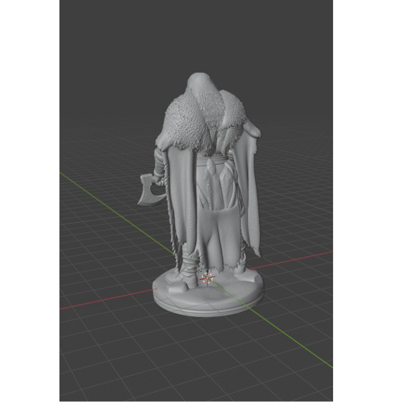 Buy Viking with Axe STL File for 3D Printing
