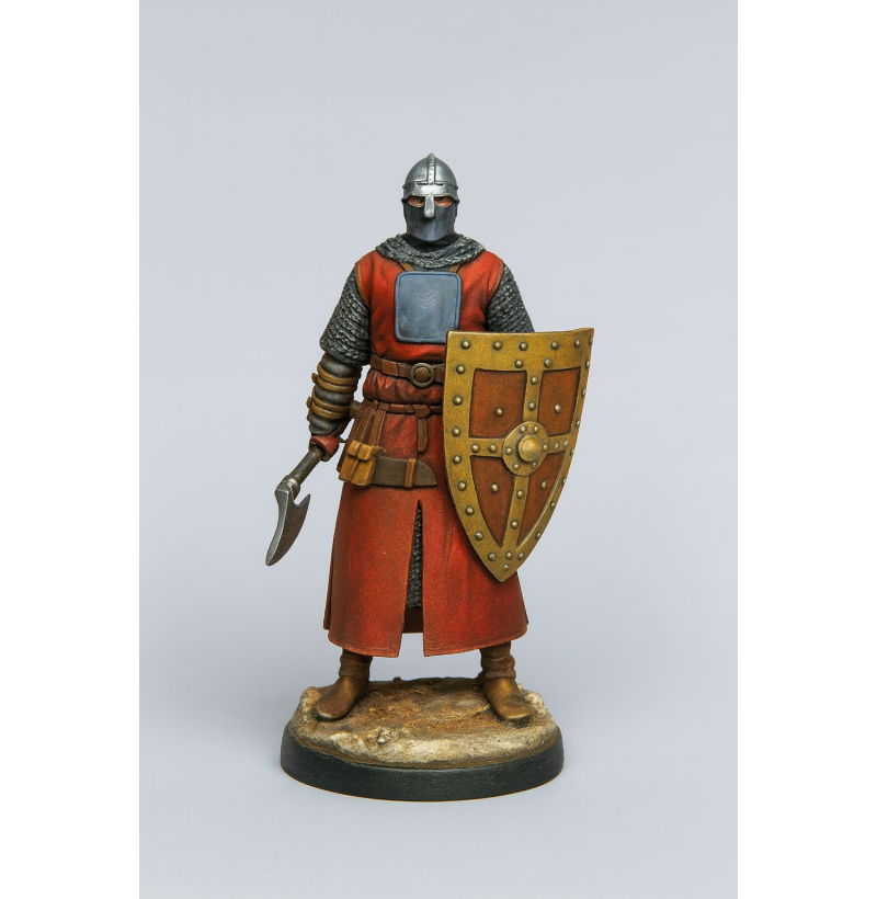 Spanish Infantryman STL File — 11th Century 3D Print Model