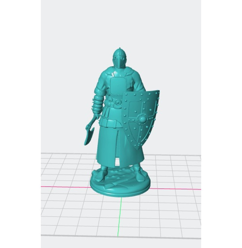 Spanish Infantryman STL File — 11th Century 3D Print Model