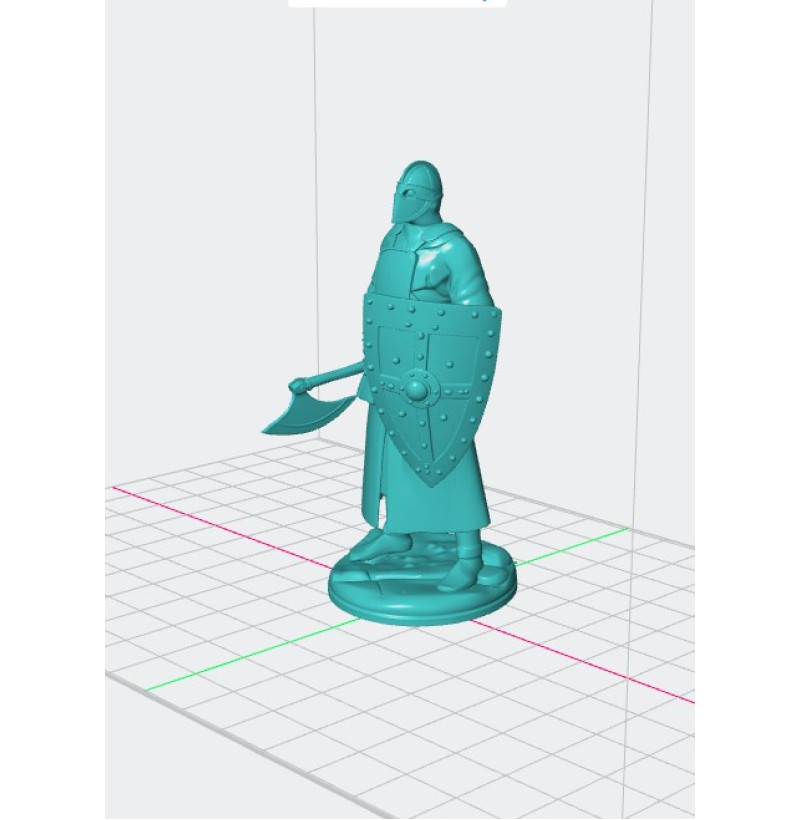 Spanish Infantryman STL File — 11th Century 3D Print Model