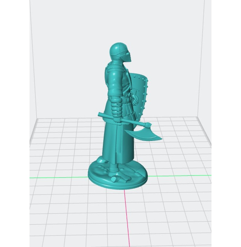Spanish Infantryman STL File — 11th Century 3D Print Model