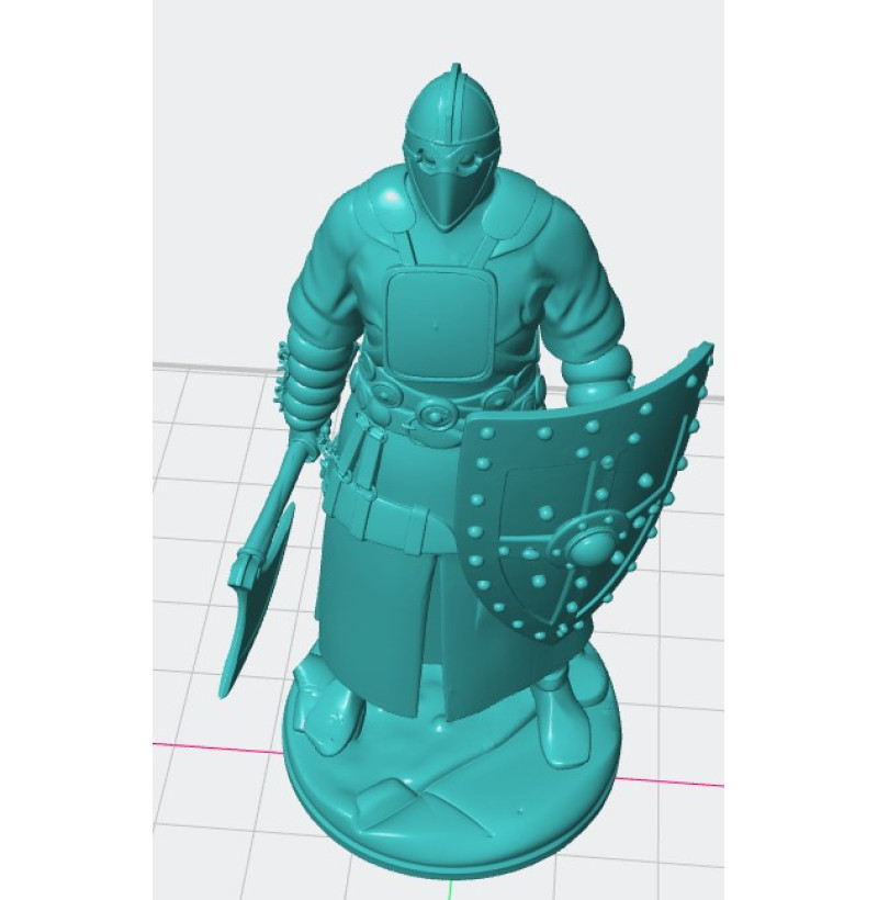 Spanish Infantryman STL File — 11th Century 3D Print Model