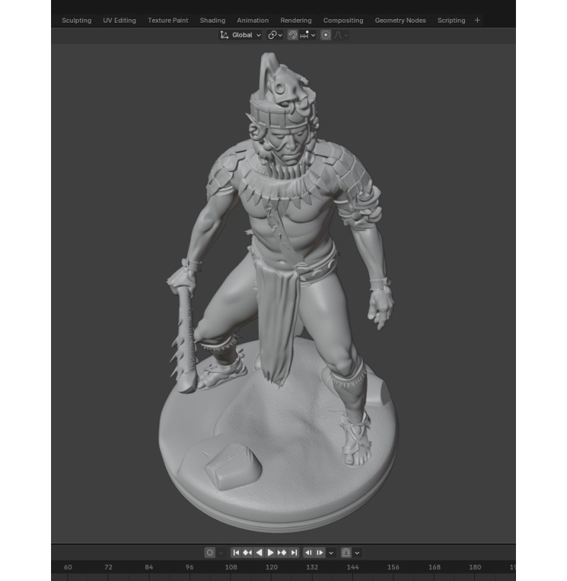 Maya Warrior in Battle Armor – Buy STL File for 3D Printing