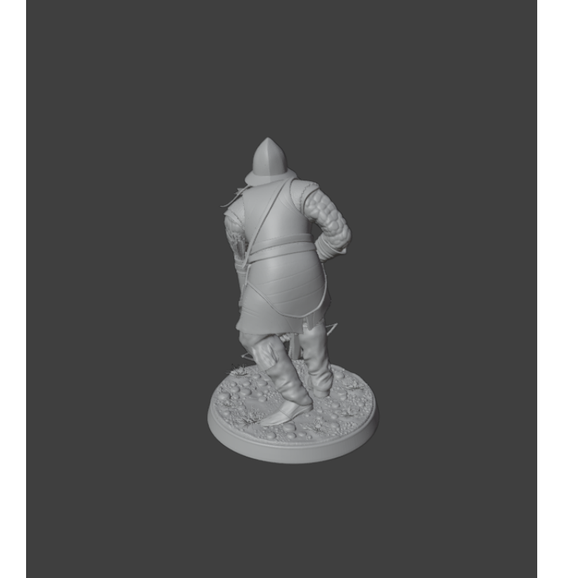Medieval Crossbowman — STL File for 3D Printing