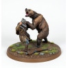 Bear Attack Diorama — STL File for 3D Printing