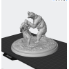 Bear Attack Diorama — STL File for 3D Printing