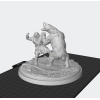 Bear Attack Diorama — STL File for 3D Printing