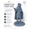 Charles XII Army Staff Aide — Historical STL Miniature for 3D Printing