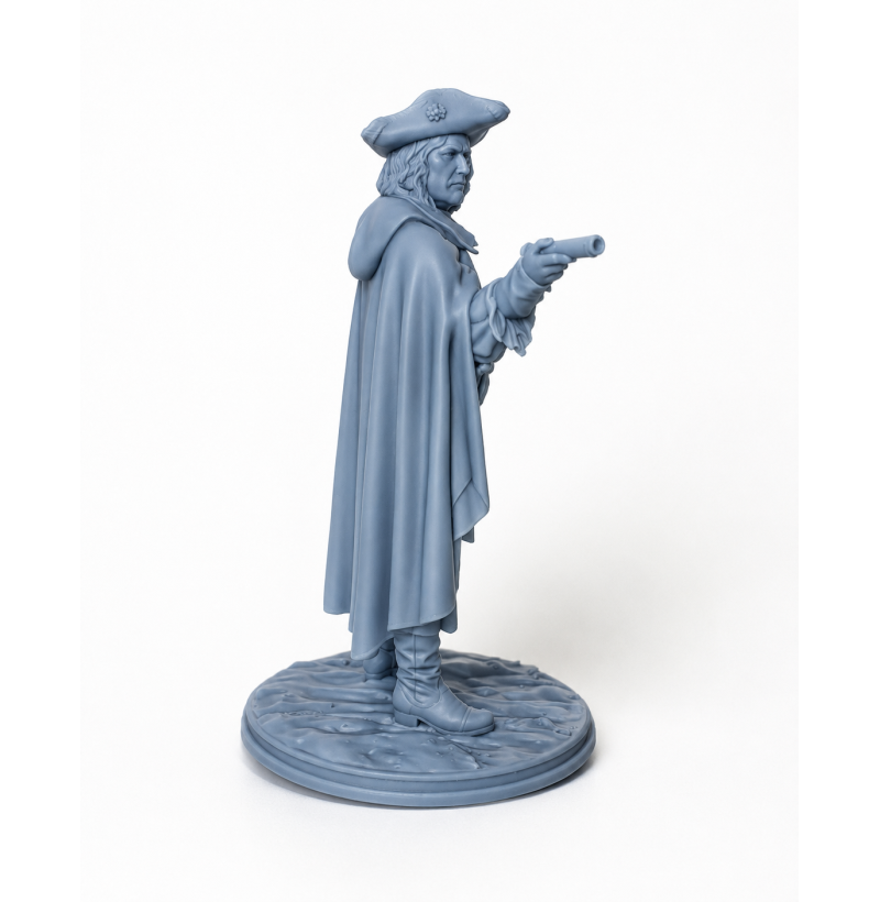 Charles XII Army Staff Aide — Historical STL Miniature for 3D Printing