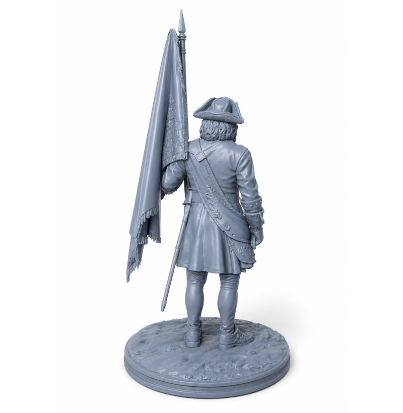 Charles XII Army Standard Bearer — Battle of Poltava 1709 — STL File for 3D Printing