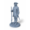 Swedish Infantry Soldier of Charles XII – Historical STL Miniature for 3D Printing