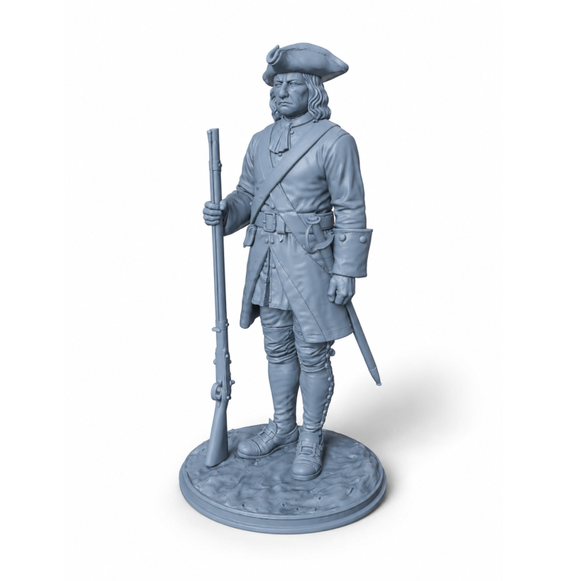 Swedish Infantry Soldier of Charles XII – Historical STL Miniature for 3D Printing