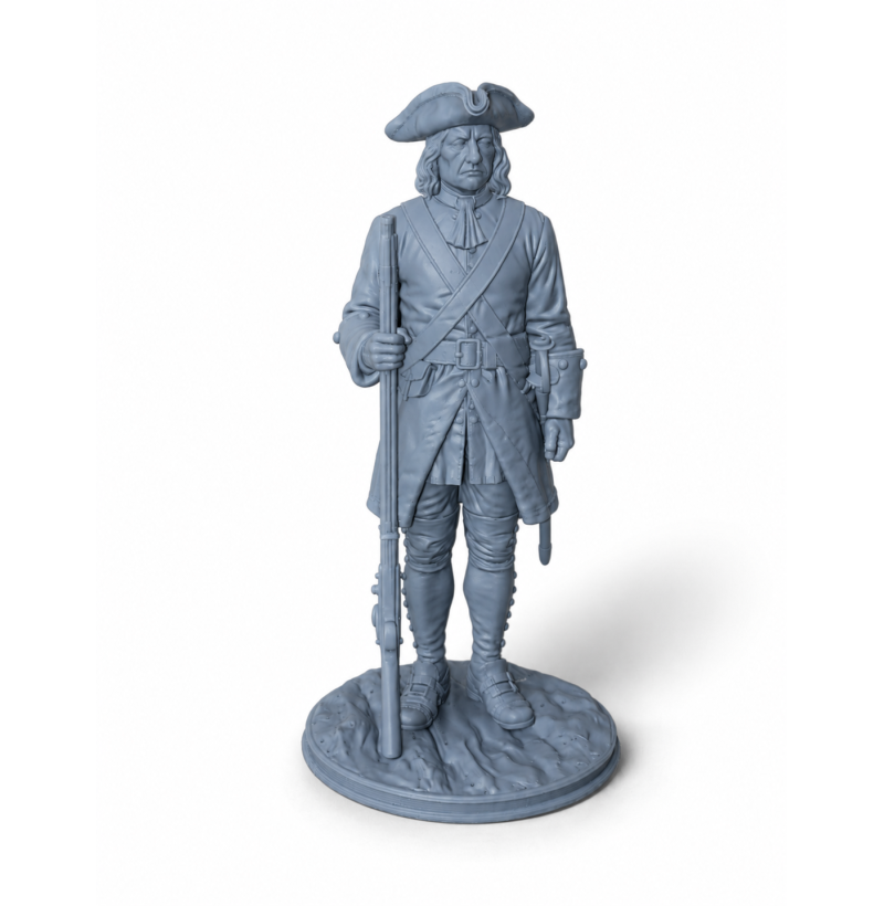 Swedish Infantry Soldier of Charles XII – Historical STL Miniature for 3D Printing