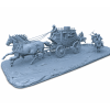 Wild West Stagecoach Robbery STL File for 3D Printing