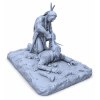 Western Diorama STL File for 3D Printing | Native Warrior Scene | Resin Miniature