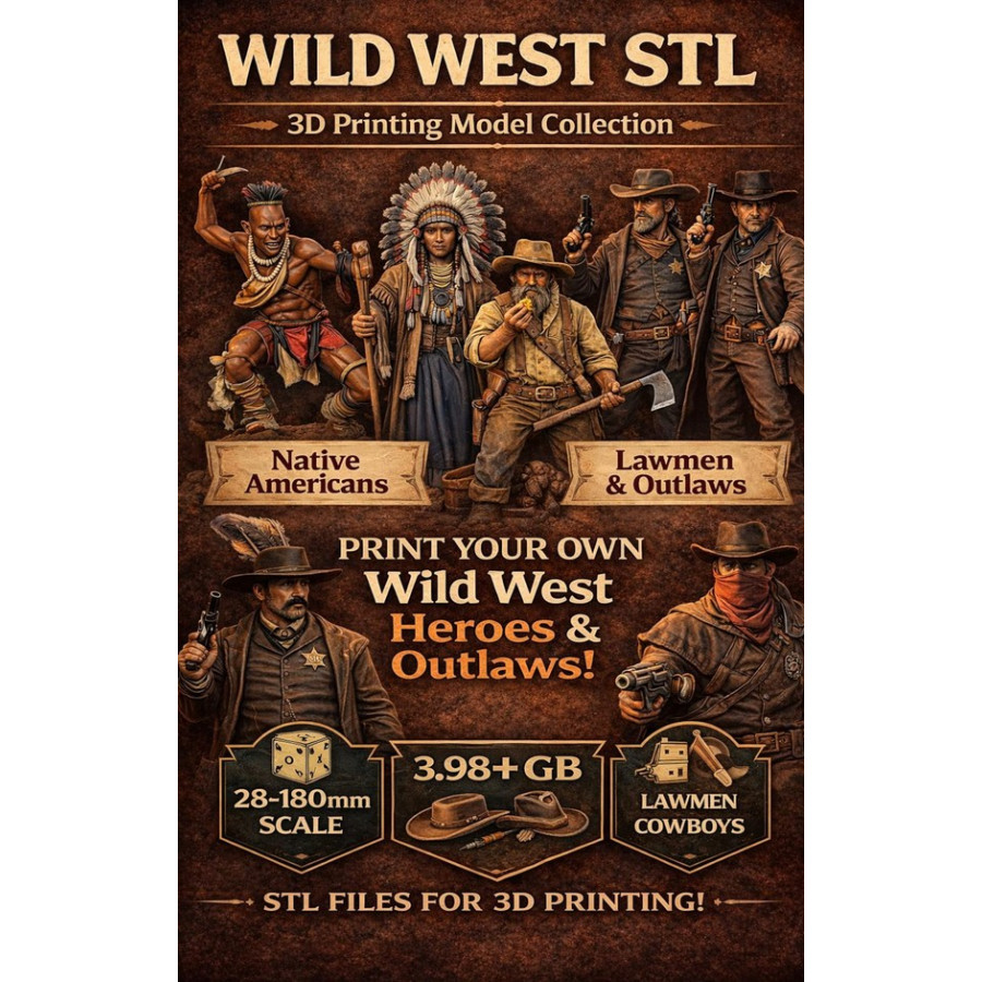 Wild West STL File Bundle for 3D Printing