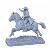 Wild West Cowboy on Horse STL – 3D Printable Western Miniature