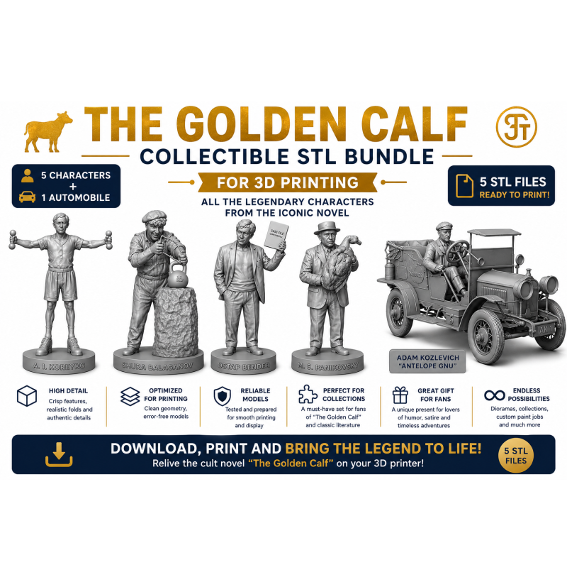 The Golden Calf — Collectible STL Bundle for 3D Printing