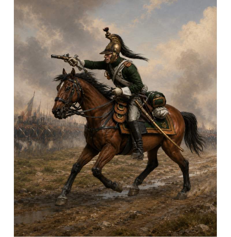 French Cuirassier STL File for 3D Printing – Napoleonic Heavy Cavalry Miniature (1804–1815)