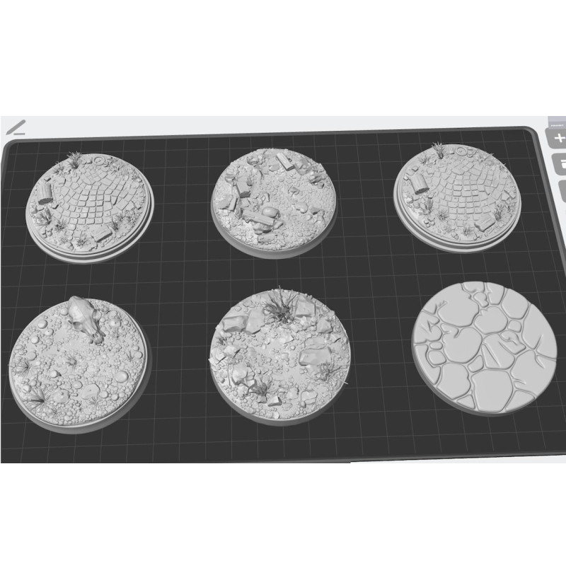 Round Bases STL Pack for 3D Printing