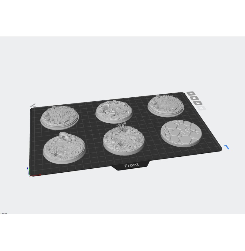 Round Bases STL Pack for 3D Printing