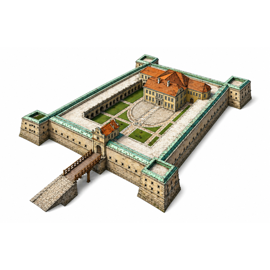 Zbarazh Castle STL Model for 3D Printing Zbarazh Castle STL Model for 3D Printing